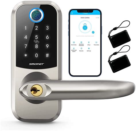 smart key key card for electronic lock|fingerprint smart locks for home.